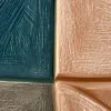 Carved Color Tiles by Bassem, detail at close range