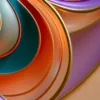 Gilded Petal Medallion by Bassem, detail at close range