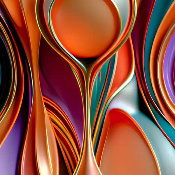 Gilded Petal Medallion by Bassem, detail at close range