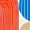 Stripes and Pebbles by Bassem, detail at close range