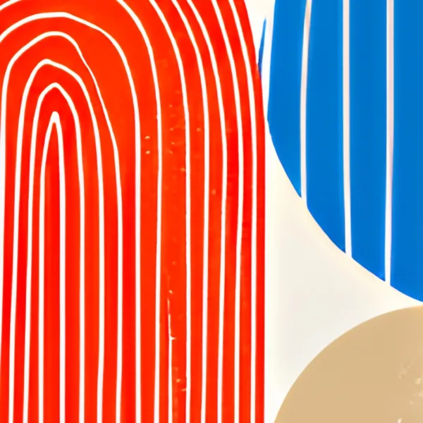Stripes and Pebbles by Bassem, detail at close range