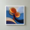 Little Orange Tree by Bassem, framed print on a wall