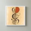 Loops on Sand by Bassem, framed print on a wall