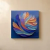 Feathered Color Wheel by Bassem, canvas on a wall