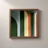 ba-0096-arches-in-forest-green-framed-2-thin-closeup-walnut-v4 Arches in Forest Green by Bassem, framed print on a wall
