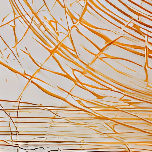 Gold and Blue Rings by Bassem, detail at close range