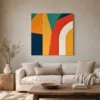 ba-0099-arch-of-marigold-canvas-2-canvas-room-living-greige-v4 Arch of Marigold by Bassem, canvas on a wall