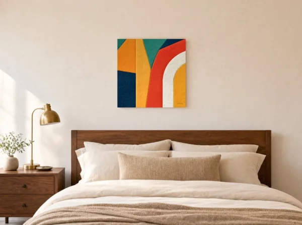 ba-0099-arch-of-marigold-canvas-3-canvas-room-bedroom-white-v4 Arch of Marigold by Bassem, canvas on a wall