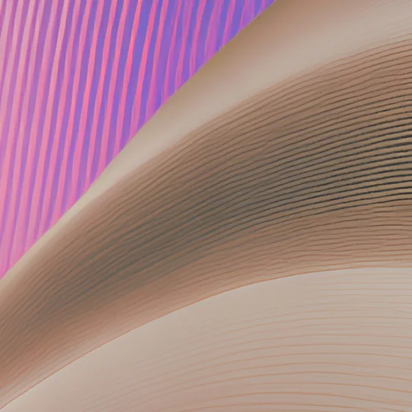 Shell Curves in Blush by Bassem, detail at close range