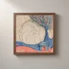 The Coral Door by Bassem, framed print on a wall