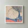 The Coral Door by Bassem, framed print on a wall