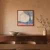 The Coral Door by Bassem, framed print on a wall