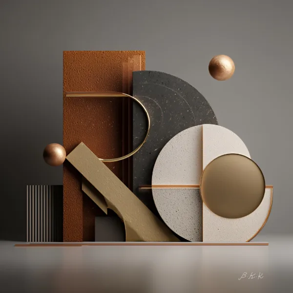Balance in Bronze by Bassem, the full artwork