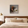 Balance in Bronze by Bassem, canvas on a wall