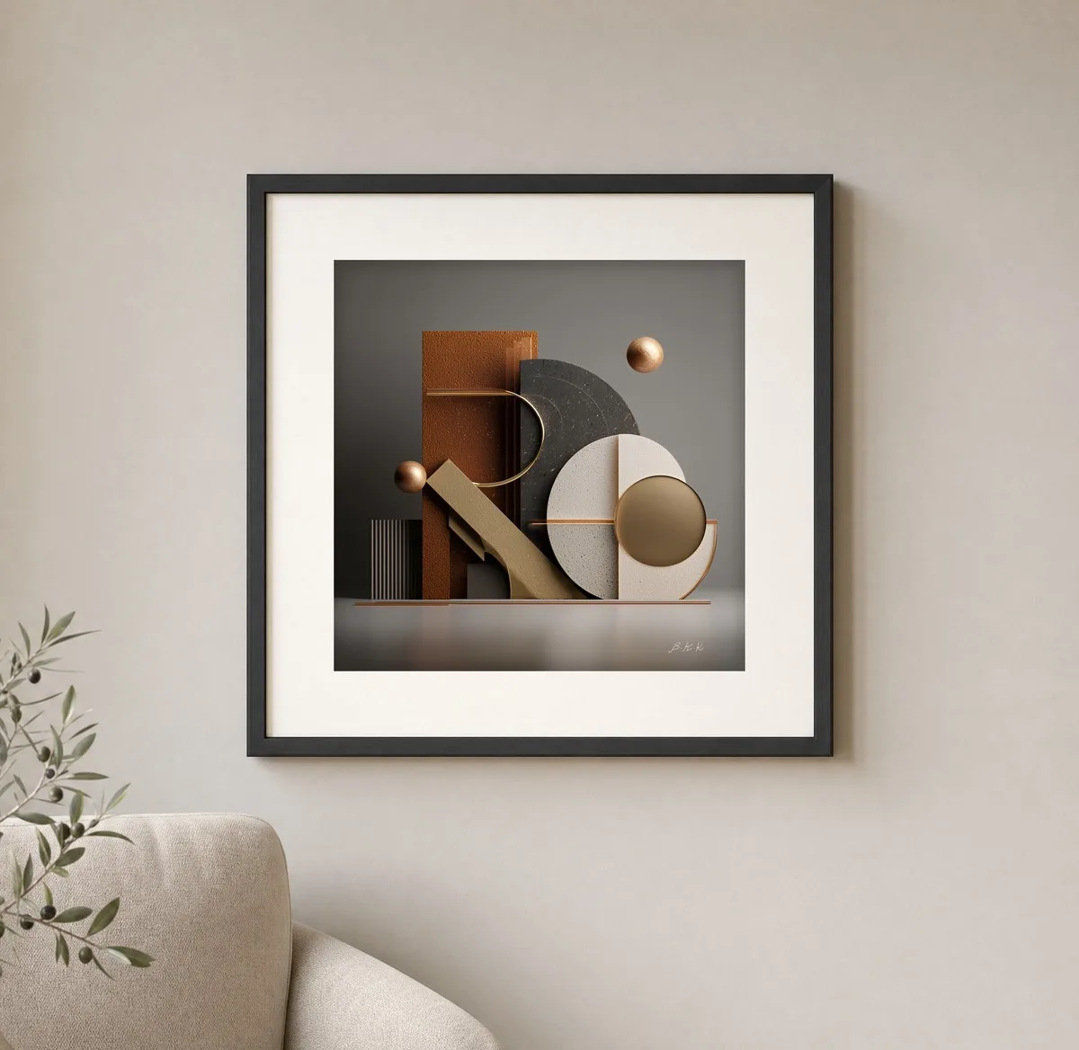 Balance in Bronze · Art Print