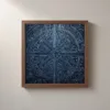 ba-0108-midnight-labyrinth-framed-2-thin-closeup-walnut-v4 Midnight Labyrinth by Bassem, framed print on a wall
