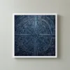 ba-0108-midnight-labyrinth-framed-3-thin-closeup-white-v4 Midnight Labyrinth by Bassem, framed print on a wall