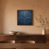 ba-0108-midnight-labyrinth-framed-4-thin-room-dining-walnut-v4 Midnight Labyrinth by Bassem, framed print on a wall