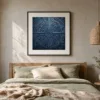 Midnight Labyrinth by Bassem, art print shown framed on a wall