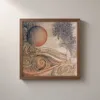 Moon over the Swells by Bassem, framed print on a wall