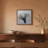 Silver Fan by Bassem, framed print on a wall