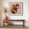 ba-0127-ember-nest-print-3-room-entryway-black-v4 Ember Nest by Bassem, art print shown framed on a wall