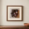Burnished Bowls by Bassem, art print shown framed on a wall