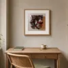 Burnished Bowls by Bassem, art print shown framed on a wall