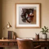 Burnished Bowls by Bassem, art print shown framed on a wall