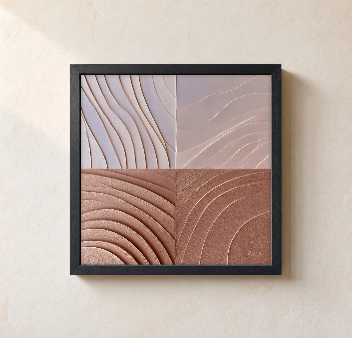 Dune Tiles by Bassem, framed print on a wall