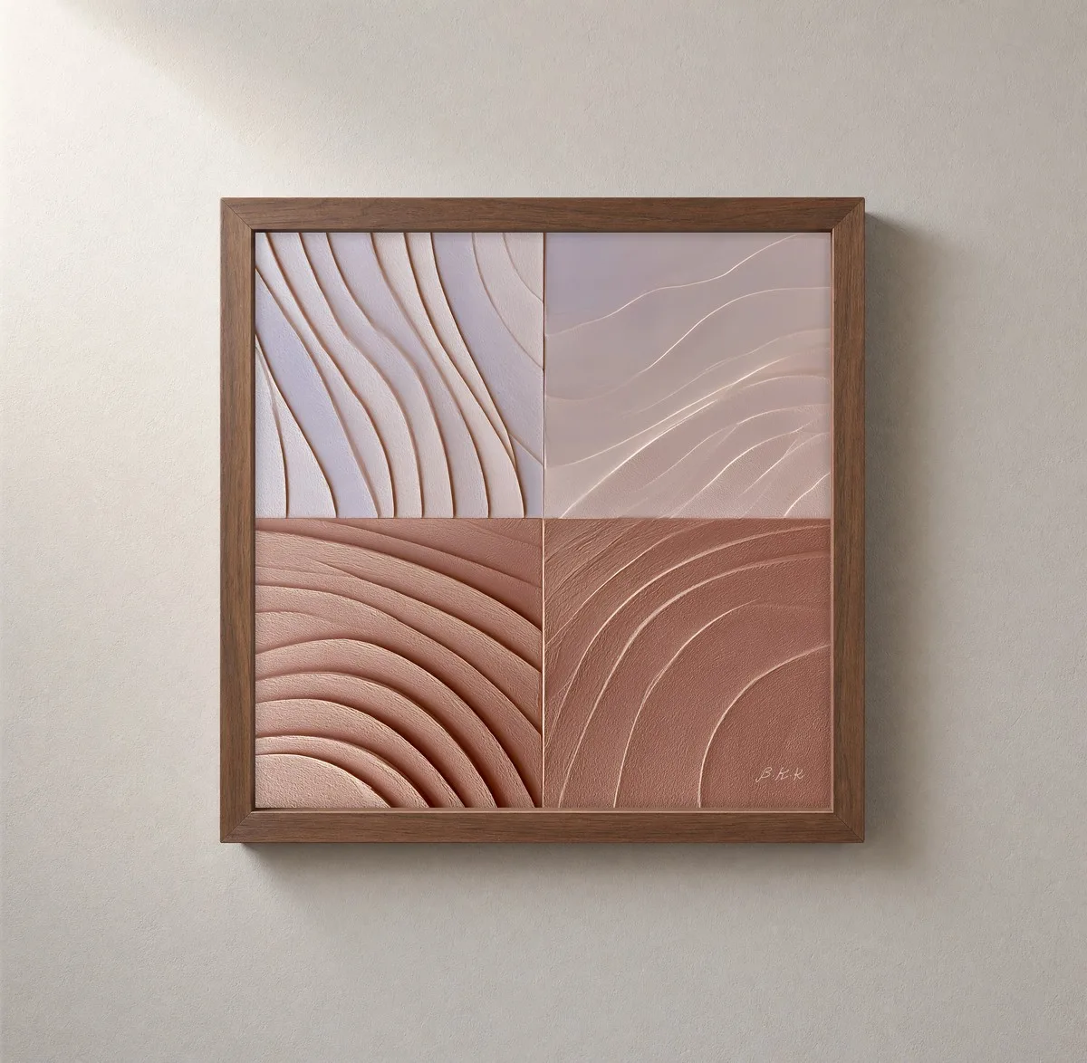 Dune Tiles by Bassem, framed print on a wall
