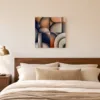 Sculpted Quarter Moons by Bassem, canvas on a wall