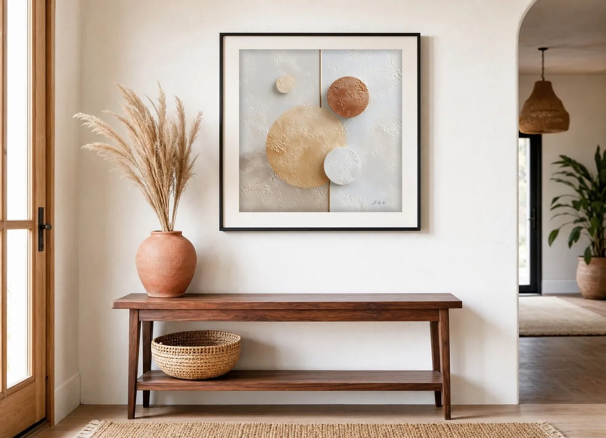 The Gold Seam by Bassem, art print shown framed on a wall