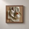 Stone Bowls and Wire by Bassem, framed print on a wall