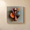 The Pleated Fan by Bassem, canvas on a wall