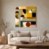 Afternoon Blocks by Bassem, canvas on a wall