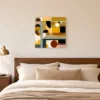 Afternoon Blocks by Bassem, canvas on a wall