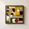 Afternoon Blocks by Bassem, framed print on a wall