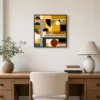 Afternoon Blocks by Bassem, framed print on a wall