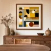 Afternoon Blocks by Bassem, art print shown framed on a wall