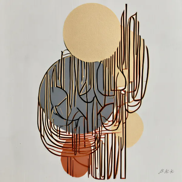 Loops Over Gold by Bassem, the full artwork