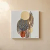 Loops Over Gold by Bassem, canvas on a wall