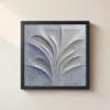 Fanned Plaster Fronds by Bassem, framed print on a wall