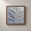 Fanned Plaster Fronds by Bassem, framed print on a wall