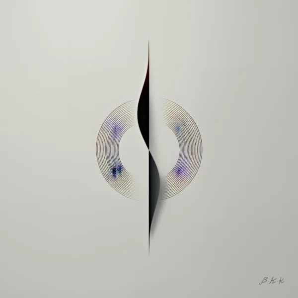 Line Through a Ring by Bassem, the full artwork