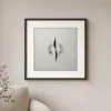 Line Through a Ring by Bassem, art print shown framed on a wall