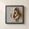 Two Spheres at Rest by Bassem, framed print on a wall