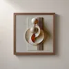 Two Spheres at Rest by Bassem, framed print on a wall