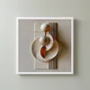 Two Spheres at Rest by Bassem, framed print on a wall