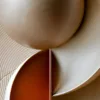 Two Spheres at Rest by Bassem, detail at close range